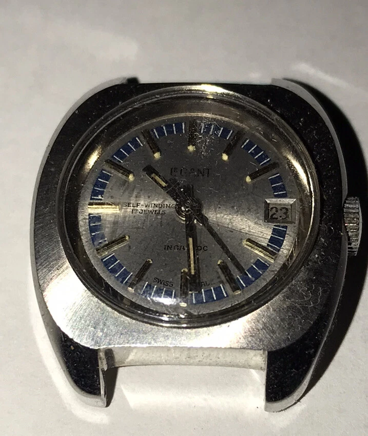 Vintage Legant 17 Jewels Self Winding Incabloc Watch Missing