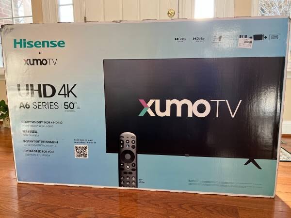Hisense 50-Inch Class A6 Series 4K UHD Smart Xumo TV (50A6GX3 Model)