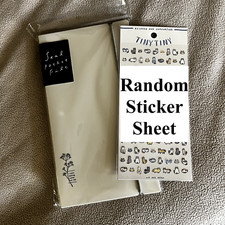 Sticker binder  1 random sticker sheet for free. 20 Plastic Sheets, Sticker