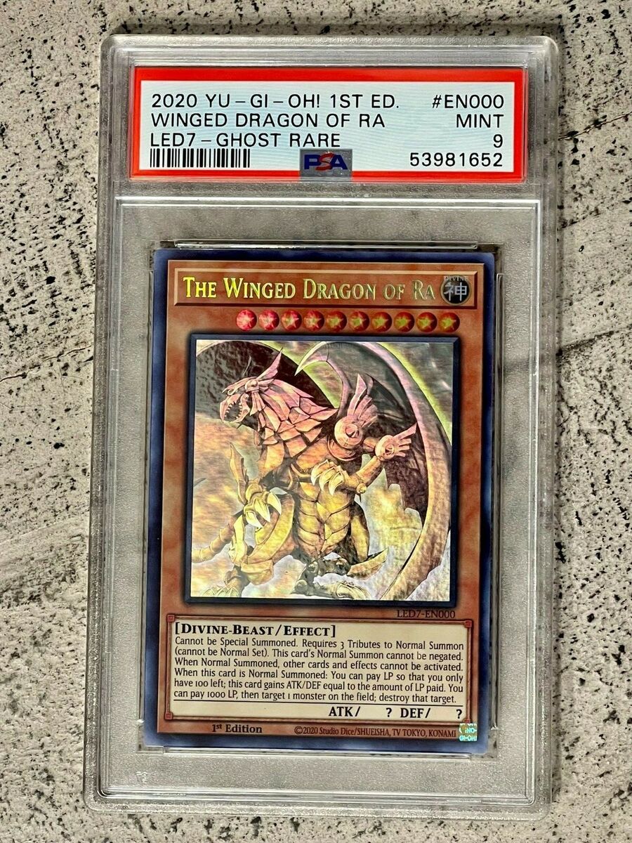 Yu-Gi-Oh! The Winged Dragon of Ra 1st Edition LED7-EN000 PSA Yu-Gi-Oh! The Winged Dragon of Ra 1st Edition LED7-EN000 PSA