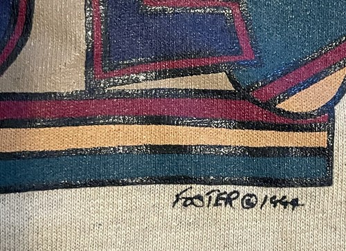 Vintage Foster Classics Single Stitch Wilderness T Shirt 1994 Foster Art Graphic - Picture 3 of 6