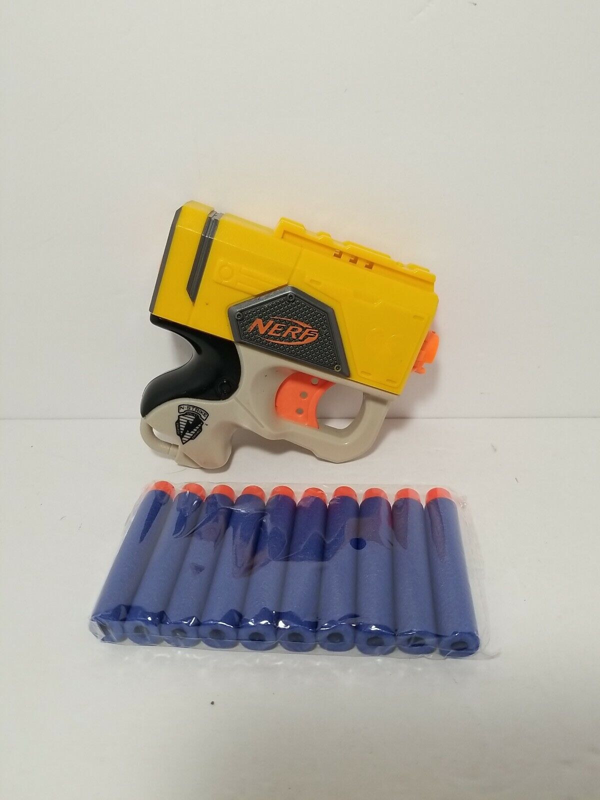 NERF N-Strike Elite Yellow Reflex Pistol Blaster Dart GunÂ w/ 10- pack darts