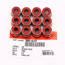 Cummins Valve Stem Seals Dodge Turbo Diesel 89-98 5.9 4bt 6bt 3921640 Set Of 12 Cummins Valve Stem Seals Dodge Turbo Diesel 89-98 5.9 4bt 6bt 3921640 Set Of 12