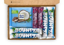 COCONUT Hamper Bounty Chocolate Coconut Gift Box Letterbox Present Ritter Sport