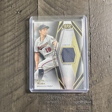 Kenta Maeda 2022 Topps Tier One  Game Used Jersey Card #TIR-KM /349 Twins