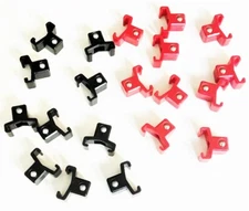 20 GOLIATH INDUSTRIAL ABS 1/2" RED & BLACK REPLACEMENT SOCKET RACK RAIL CLIPS