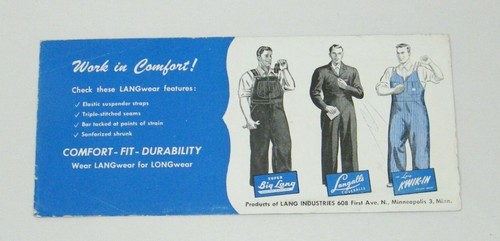 (2) LAND INDUSTRIES LANDWEAR INK BLOTTERS MINNEAPOLIS, MINNESOTA - Picture 4 of 5