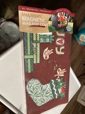 Mailwraps Magnetic Mailbox Cover JOY Stocking Wrap NEW