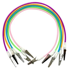 5 Pack Assorted Premium Dental Bibs Clip Napkin Holders Chain for Dentist Colors