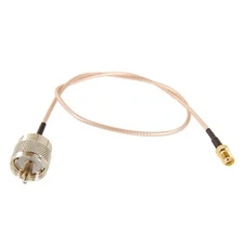 HT Saver Ham Radio Pigtail - SMA Female to UHF Male (PL259) - RG316 - 19 inches