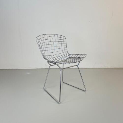 Vintage Harry Bertoia Cromo Lato Sedia da Pranzo Metà Del Ventesimo Secolo Per - Photo 1/10