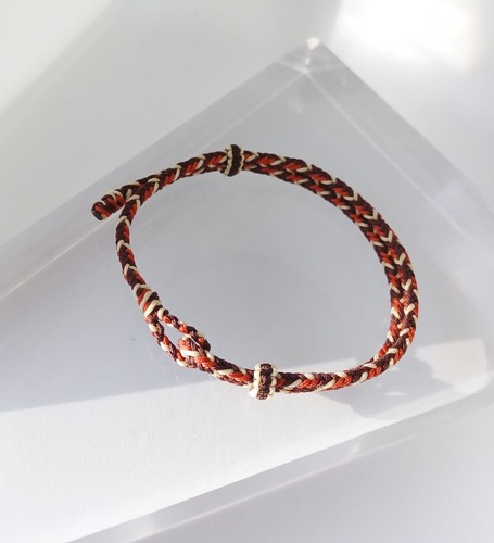 Hand woven jewelry threads for Men's Bracelet 2 pair - Picture 3 of 5