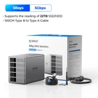 ORICO 5Bay Raid Hard Drive Enclosure DAS Solution Series USB3.0 DAS 110TB Alu