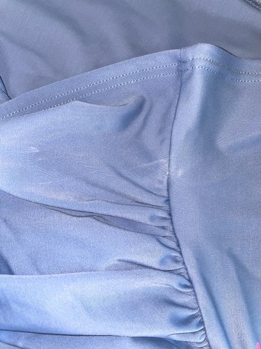 MSRP $88 Tommy Hilfiger Women's Tankini Swimsuit Top Blue Size 2XL (STAINED) - Picture 4 of 5