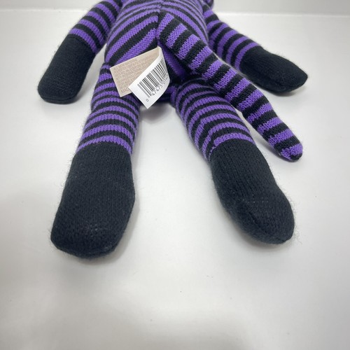 Dan Dee Halloween Sock Monkey Boo Witch Hat Striped Purple Black 18" - 第 5/9 張圖片
