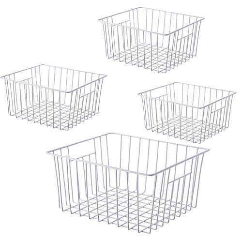 Freezer Wire Baskets Kitchen Storage Organizer Bins for Chest and Upright Fre... - Picture 1 of 7