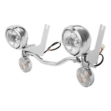 Passing Turn Signals Driving Fog Spot Light Fit For Harley Road King 1994-2013