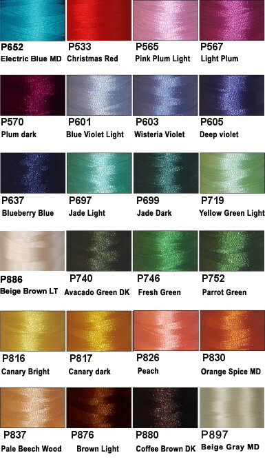 24 CONES POLY MACHINE EMBROIDERY BOBBIN THREAD 60WT THREADELIGHT