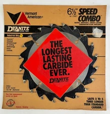 Saw Blade 20 Carbide Teeth, 6.5", Arbor 5/8" round - Vermont American 27827