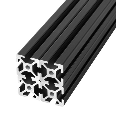 T Slot Aluminum Extrusion 1''x1'' Anodized Black for 3D Printer & CNC 1000mm