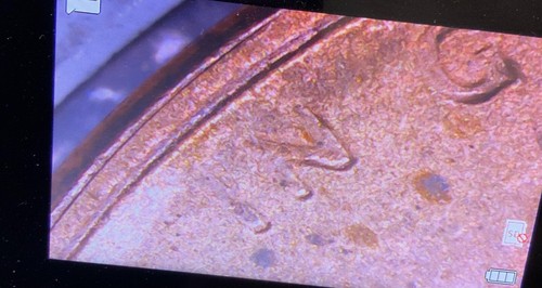 1984 D Penny Error Coin - Double Ear (DDO / DDR), Die Crack, - Picture 4 of 11