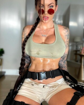 8x10 Viking Barbie GLOSSY PHOTO photograph picture sexy lingerie bikini