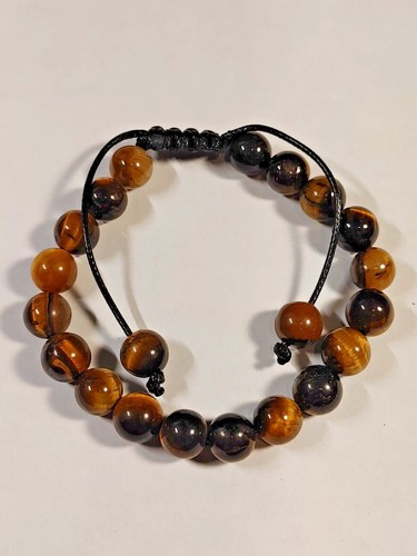 NATURAL GEMSTONE MACRAME ADJUSTABLE BRACELET - Picture 14 of 14