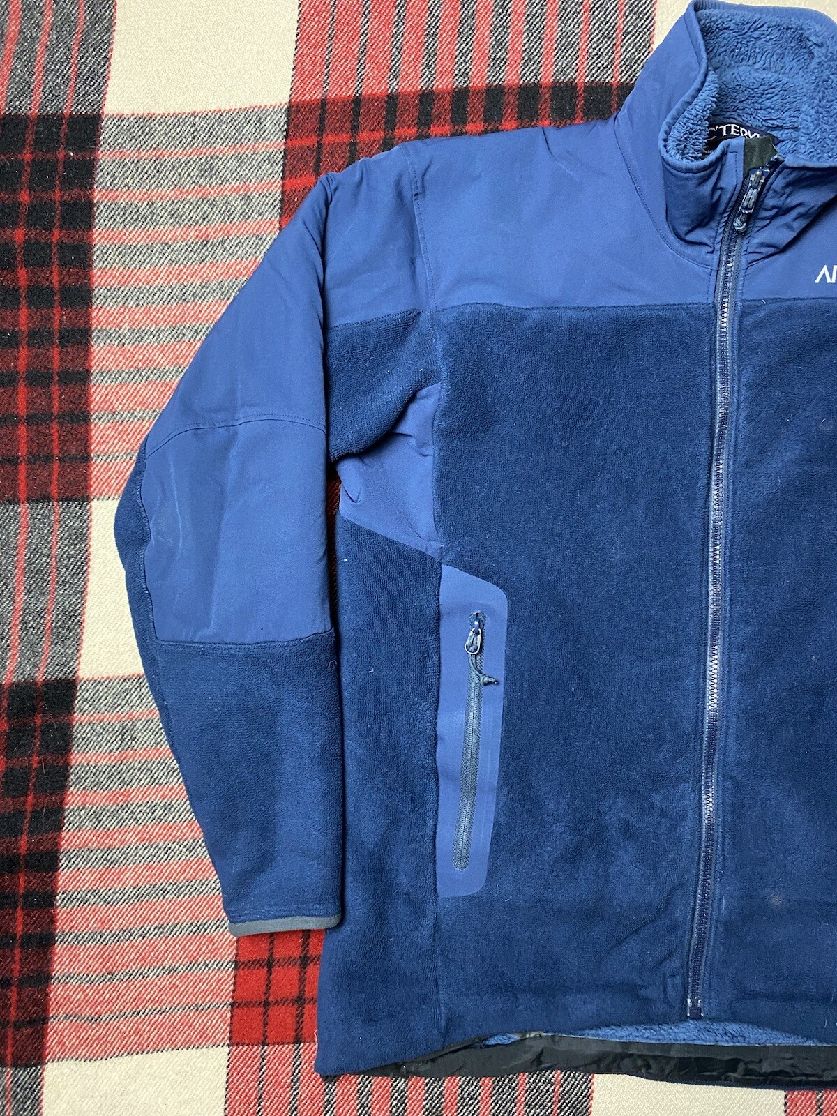 Giacca Blu Arc'teryx Deep Pile Cerniera Intera Pile Da Uomo Small