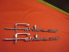 1964 Ford Fairlane 500 Front Fender Emblem Pair