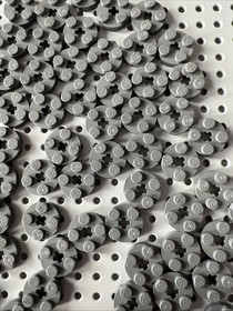 LEGO Dark Bluish Gray Plate 89523 60474 4032 Bulk 105pcs