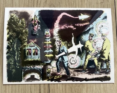 NEO RAUCH original signiert Autogramm auf Kunstpostkarte ''Räuber''