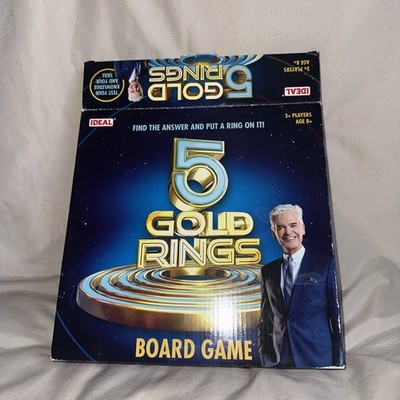 Ideal 5 Gold Ringe Brettspiel TV Show Spaß für Kinder Kinder Familie Party Quiz