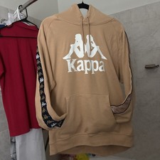 Brand New Kappa 222 Banda Hurtado Hoodie XL Men s creme soda blue white RARE