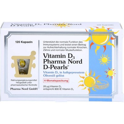 VITAMIN D3 PHARMA Nord 20 μg Kapseln 120 St PZN 06558789