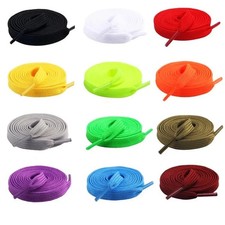 Fat Shoelaces Thick Flat 3/4" Wide Shoelaces Solid Color for All Shoe Types