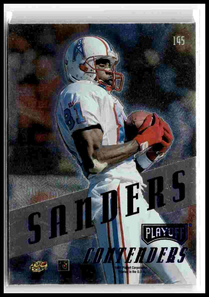1997 Playoff Contenders #145 Chris Sanders Blue - Image 2 of 2