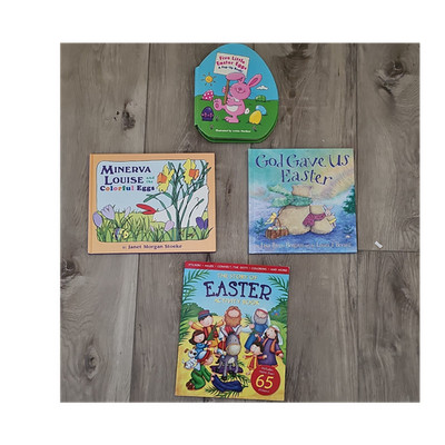 Lot of 4 Illustrated Children's Hardcover Easter Picture Books Ages 4-8