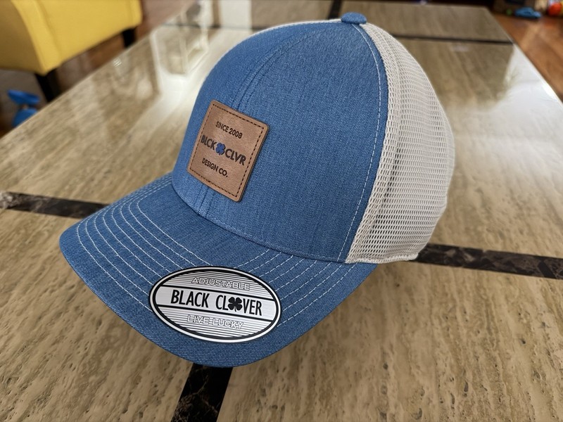 Black Clover Live Lucky Cowboy Luck 1 Denim SnapBack Adjustable Blue