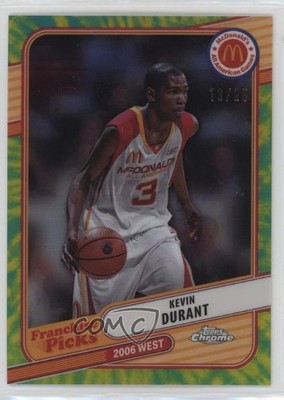 2024 Chrome McDonald's All American Tie-Dye Refractor 13/25 Kevin Durant 13gp
