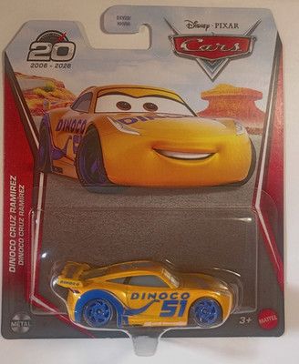 Pixar Cars 20th Anniversary Cruz Ramirez Dinoco Livery Disney In Stock in US
