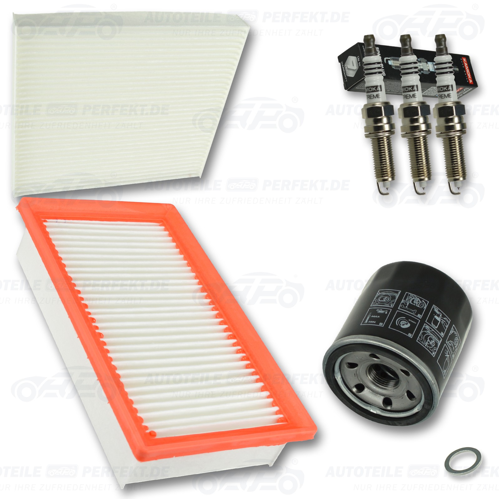 Inspektionskit Filter Satz Paket M (P) Kia Rio Stonic 1,0 T-Gdi Ab 2017-image