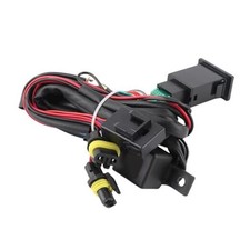 Fog Light Switch Wiring Kit, 12V Universal Car LED Fog Light On/Off Switch
