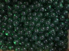 MARBLE BULK LOT 2 LBS 15MM  OR - GREEN COLOR CHAMPION MARBLES