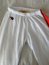 Aviator Nation Unisex Small NWOT Sweats Lightning Bolt Soft White Summer