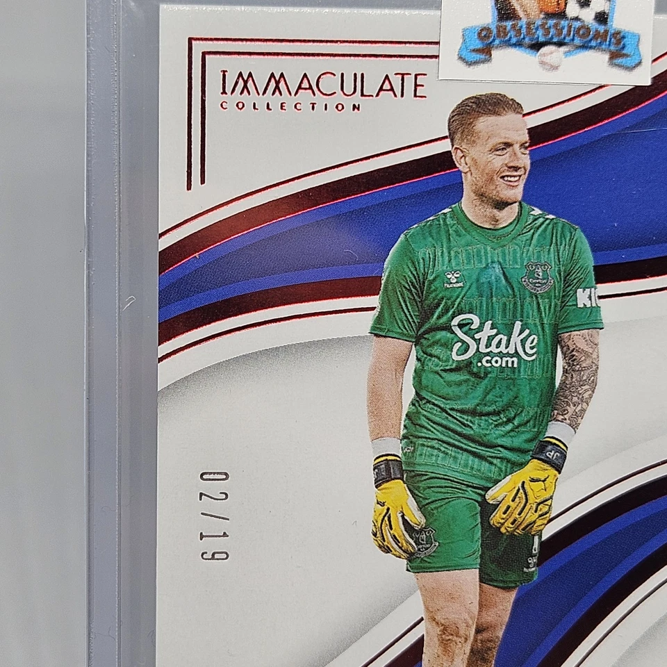 2023-24 Panini Immaculate Collection Jordan Pickford Ruby /19 Everton - Image 2 of 3