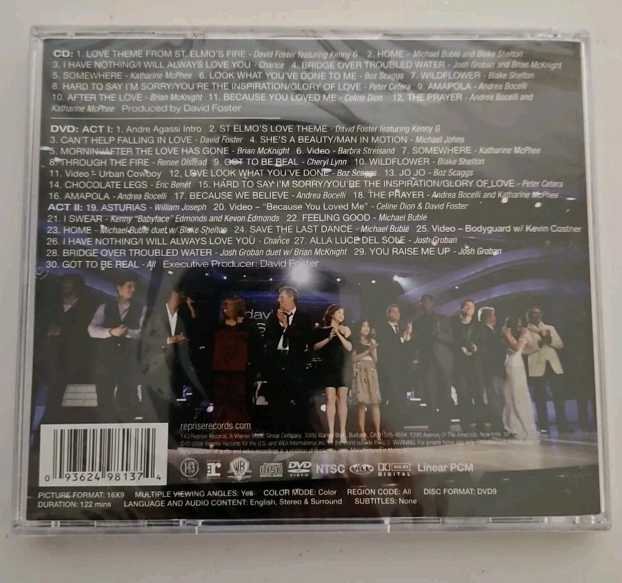 You’re The Inspiration The Music Of David Foster & Friends CD and DVD Sealed! Foto 3 de 4