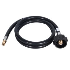 GasSaf 4 FT RV Propane Hose, Propane Pigtail Connector Hose QCC1 Connector- A...