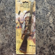 Vintage 11" Miniature "Carbine" Rifle Indian Chief Carbine Lever Action Cap Gun