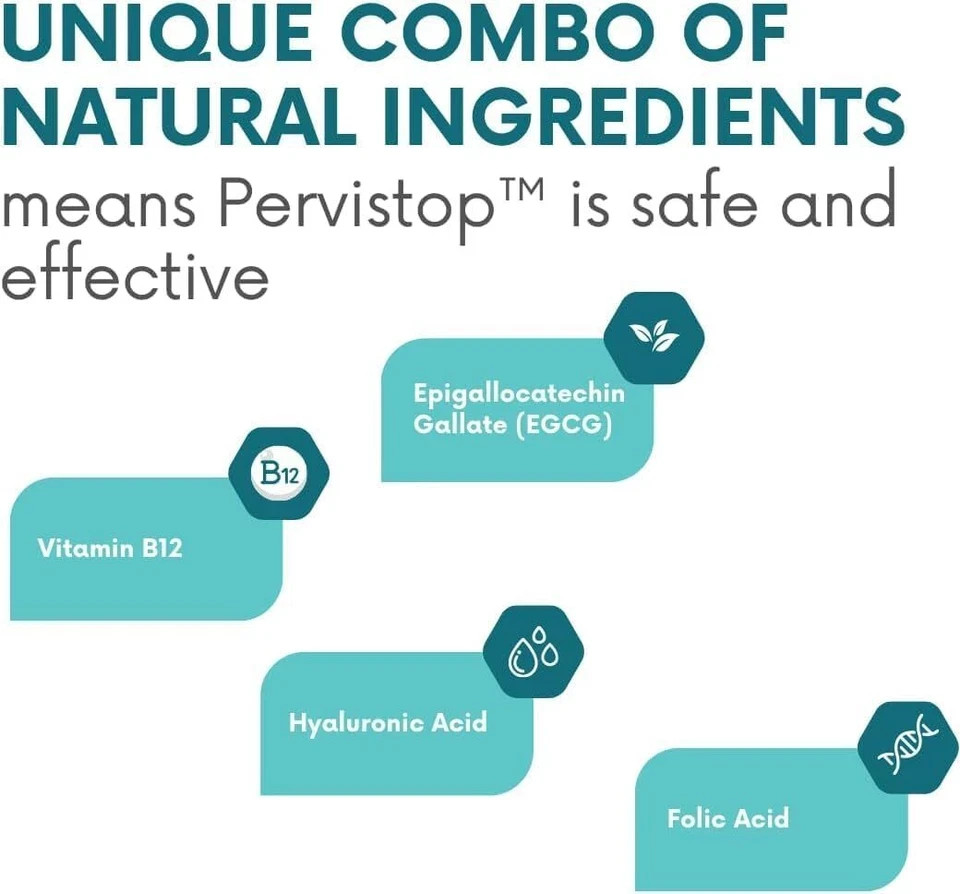 Pervistop Integratore di Supporto HPV con EGCG, Acido Ialuronico, B12 e Folati foto 3
