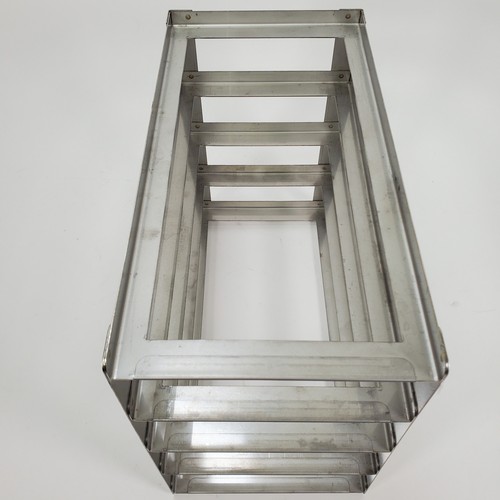 Set 4 porta criotubi termoscientifici acciaio inox 12X12 76ct 1/2ml con rack - Foto 14 di 17